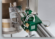 high temperature extensometer with slide mount for split furnace Model 3549 
