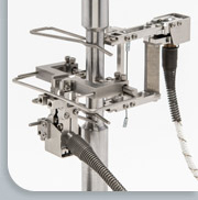 high temperature axial and transverse extensometers used at the same time Model 7642 and Model 7675